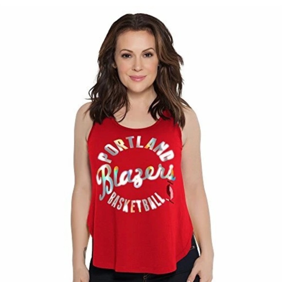 NWT [Touch by Alyssa Milano] Portland Trailblazers NBA Sleeveless Tank Women’s M - Picture 1 of 13